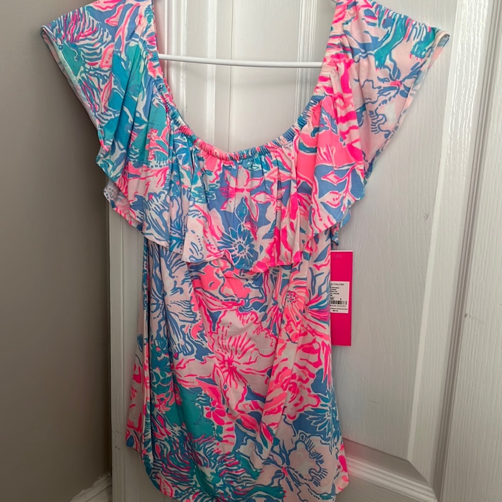 Lilly Pulitzer, La Fortuna Top. Size small. Never worn, tags still on.